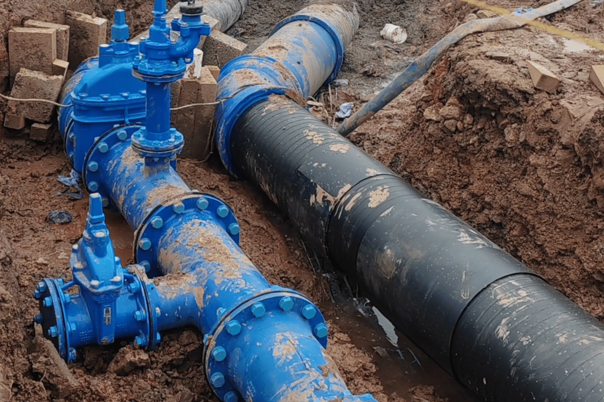 water pipe utility diversion