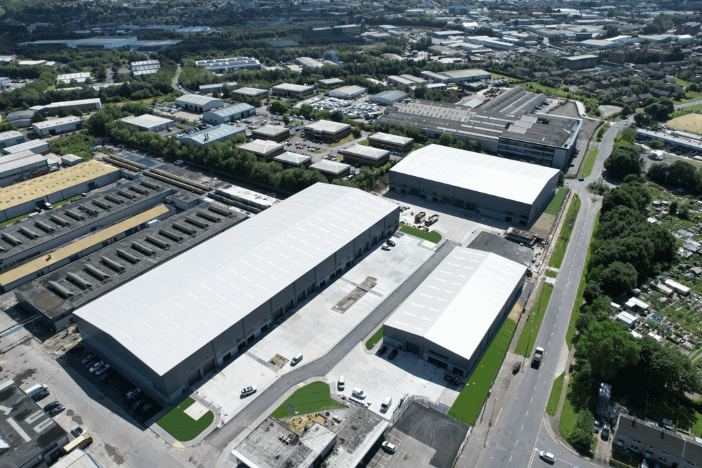 business park arial view blackburn